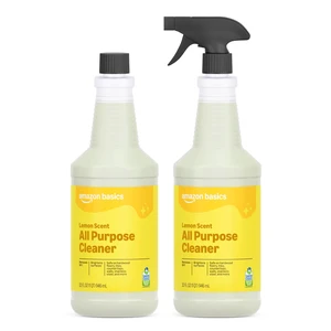 Amazon Basics All Purpose Cleaner, Lemon Scent, 32 fl oz, Pack of 2 Amazon Basics All Purpose Cleaner, Lemon Scent, 32 fl oz, Pack of 2