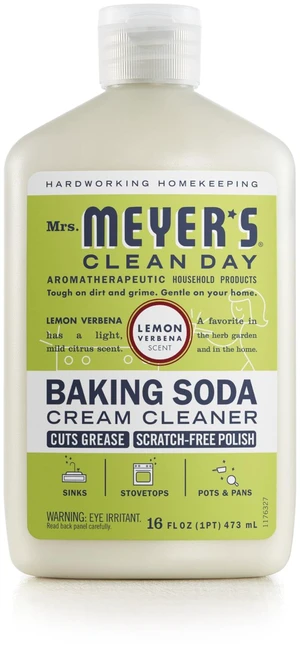 Mrs. Meyer's Clean Day Baking Soda Cream Cleaner, Lemon Verbena, 16 fl oz Mrs. Meyer's Clean Day Baking Soda Cream Cleaner, Lemon Verbena, 16 fl oz