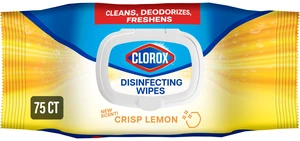 Clorox Disinfecting Cleaning Wipes Flex Pack, Bleach Free, Crisp Lemon, 75 Count Clorox Disinfecting Cleaning Wipes Flex Pack, Bleach Free, Crisp Lemon, 75 Count