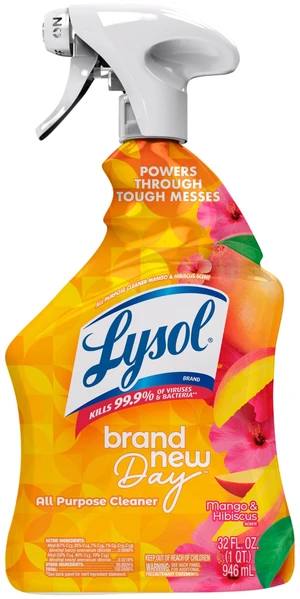 Lysol All Purpose Cleaner Spray Disinfectant, Mango, 32oz Lysol All Purpose Cleaner Spray Disinfectant, Mango, 32oz