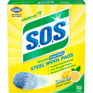 S.O.S Steel Wool Soap Pads, Lemon Fresh, 10 Count S.O.S Steel Wool Soap Pads, Lemon Fresh, 10 Count