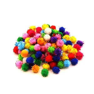 100pcs Glitter Tinsel Pom Poms Sparkle Balls (1cm, 200pcs) for DIY Craft Party Decoration Cat 100pcs Glitter Tinsel Pom Poms Sparkle Balls (1cm, 200pcs) for DIY Craft Party Decoration Cat