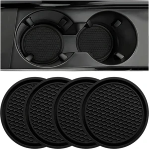 ZSDY 4-Pack Universal Non-Slip Car Cup Coaster, Auto Cup Holder Embedded Ornaments, Black Interior Accessories ZSDY 4-Pack Universal Non-Slip Car Cup Coaster, Auto Cup Holder Embedded Ornaments, Black Interior Accessories
