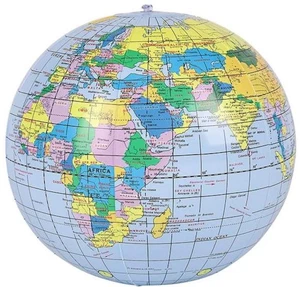 Rhode Island Novelty 16-Inch Inflatable Globe Replica Rhode Island Novelty 16-Inch Inflatable Globe Replica
