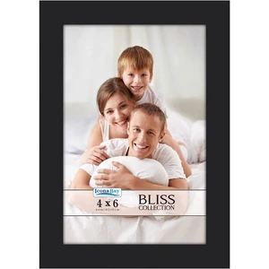 Icona Bay 4x6 Black Picture Frame - Engineered Wood, Bliss Collection Icona Bay 4x6 Black Picture Frame - Engineered Wood, Bliss Collection