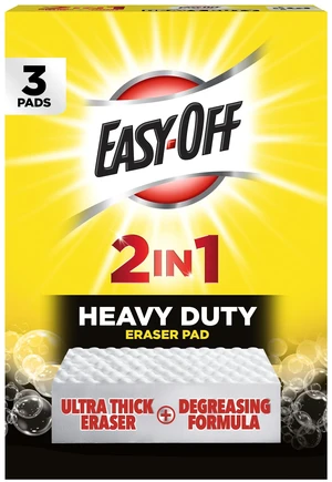 Easy-Off Heavy Duty Degreaser Cleaner, 2-in-1 Cleaning Pads, 3ct Easy-Off Heavy Duty Degreaser Cleaner, 2-in-1 Cleaning Pads, 3ct