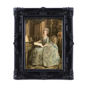 SIKOO 2.5x3.5 Vintage Antique Ornate Picture Frames with Glass Front for Tabletop Wall Hanging, Black Vintage Gallery Wall Decor SIKOO 2.5x3.5 Vintage Antique Ornate Picture Frames with Glass Front for Tabletop Wall Hanging, Black Vintage Gallery Wall Decor