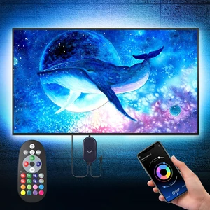 Nexillumi 16.4ft RGB LED Strip Lights for 55-75 Inch TV, with APP Remote Control and Music Sync, Ambient Backlight for Bedroom Gaming Room Decor Nexillumi 16.4ft RGB LED Strip Lights for 55-75 Inch TV, with APP Remote Control and Music Sync, Ambient Backlight for Bedroom Gaming Room Decor