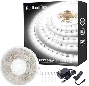4ft Dimmable White LED Strip Lights, Super Bright Flexible Tape Light for Bedroom, Home Decor, Living Room, Kitchen, Vanity Mirror 4ft Dimmable White LED Strip Lights, Super Bright Flexible Tape Light for Bedroom, Home Decor, Living Room, Kitchen, Vanity Mirror