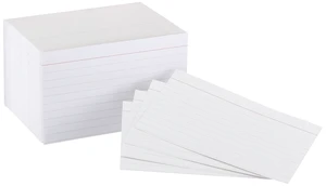 Amazon Basics Heavy Weight Ruled Index Cards, White, 3" x 5", 300 Count (Pack of 3) Amazon Basics Heavy Weight Ruled Index Cards, White, 3" x 5", 300 Count (Pack of 3)