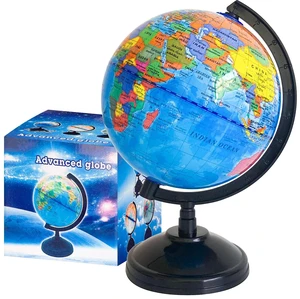6Inch Geographic World Globe with Stand, Rotating Political Map for Kids Classroom Teaching and Decor 6Inch Geographic World Globe with Stand, Rotating Political Map for Kids Classroom Teaching and Decor