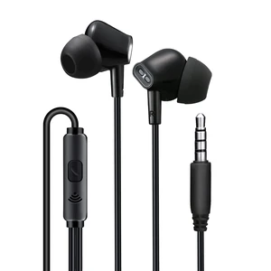 Aylaa Wired In-Ear Earbuds with Microphone, Noise Isolating Stereo Bass, 3.5mm Audio Jack - Black Aylaa Wired In-Ear Earbuds with Microphone, Noise Isolating Stereo Bass, 3.5mm Audio Jack - Black