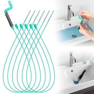 6-Pack Drain Snake Hair Clog Remover Tool Set 6-Pack Drain Snake Hair Clog Remover Tool Set
