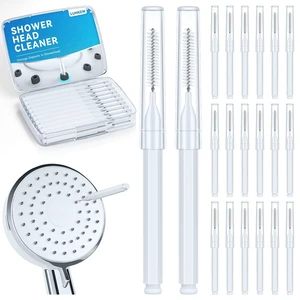 Lumkew Shower Head Cleaning Brush for Small Hole, White Lumkew Shower Head Cleaning Brush for Small Hole, White