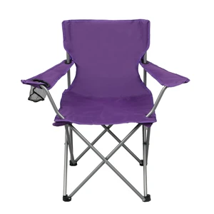 Ozark Trail Quad Folding Camp Chair with Cup Holder, Purple Ozark Trail Quad Folding Camp Chair with Cup Holder, Purple