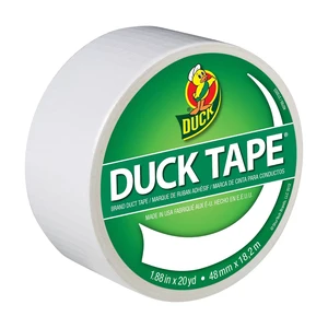 Duck Tape Color Duct Tape, 1.88in x 20yds, White, Single Roll Duck Tape Color Duct Tape, 1.88in x 20yds, White, Single Roll