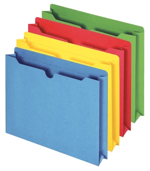 Pendaflex Reinforced 2" Expansion File Jackets, Letter Size, 10-Pack, Assorted Colors Pendaflex Reinforced 2" Expansion File Jackets, Letter Size, 10-Pack, Assorted Colors