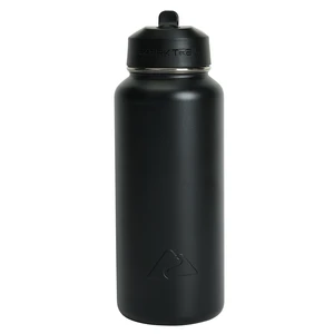 Ozark Trail 32oz Stainless Steel Insulated Flip-Straw Water Bottle with Handle, Black Ozark Trail 32oz Stainless Steel Insulated Flip-Straw Water Bottle with Handle, Black