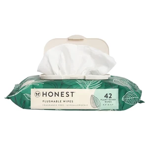 The Honest Company Flushable Wipes Hypoallergenic Tropical Leaves 42 Count The Honest Company Flushable Wipes Hypoallergenic Tropical Leaves 42 Count