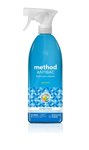 Method Antibacterial Bathroom Cleaner, Spearmint, 28 fl oz Method Antibacterial Bathroom Cleaner, Spearmint, 28 fl oz