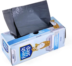 Fresh Step Drawstring Litter Box Liners Unscented, Jumbo, 36"x19", 7 Count Fresh Step Drawstring Litter Box Liners Unscented, Jumbo, 36"x19", 7 Count