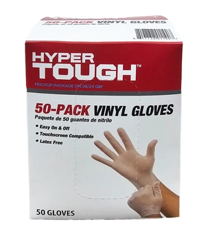 Hyper Tough Vinyl Disposable Gloves, 50-Pack Hyper Tough Vinyl Disposable Gloves, 50-Pack