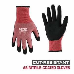 Hyper Tough Cut-Resistant Nitrile Coated Gloves, Size L Hyper Tough Cut-Resistant Nitrile Coated Gloves, Size L