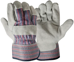 Hyper Tough Leather Palm Multi-Use Work Gloves, Large, Glacier Gray, 1 Pair Hyper Tough Leather Palm Multi-Use Work Gloves, Large, Glacier Gray, 1 Pair