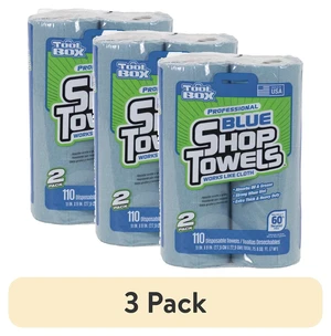 ToolBox Blue Shop Towel, 3-Pack, 2 Rolls per Pack, 55 Sheets per Roll ToolBox Blue Shop Towel, 3-Pack, 2 Rolls per Pack, 55 Sheets per Roll