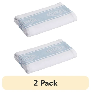 Clorox Cotton Kitchen Towel, 2-Pack, 15" x 25", Blue, Durable for Cooking, Drying Dishes, Cleaning Clorox Cotton Kitchen Towel, 2-Pack, 15" x 25", Blue, Durable for Cooking, Drying Dishes, Cleaning