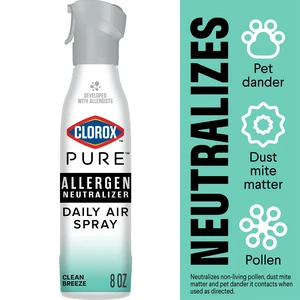 Clorox PURE Allergen Neutralizer Daily Air Spray Clean Breeze 8oz Bottle Clorox PURE Allergen Neutralizer Daily Air Spray Clean Breeze 8oz Bottle