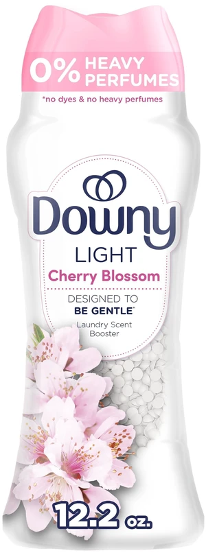 Downy Light In-Wash Scent Booster Laundry Beads, Cherry Blossom Scent, 12.2oz Downy Light In-Wash Scent Booster Laundry Beads, Cherry Blossom Scent, 12.2oz