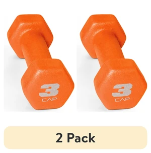 CAP 3lb Neoprene Dumbbell (2 Pack), Orange CAP 3lb Neoprene Dumbbell (2 Pack), Orange