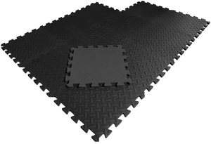 CAP Barbell Equipment Mat, 12-Piece, 48" x 36" x 1/2", Black CAP Barbell Equipment Mat, 12-Piece, 48" x 36" x 1/2", Black
