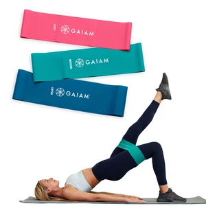 Gaiam Loop Resistance Exercise Bands 3-Piece with Exercise Guide Gaiam Loop Resistance Exercise Bands 3-Piece with Exercise Guide