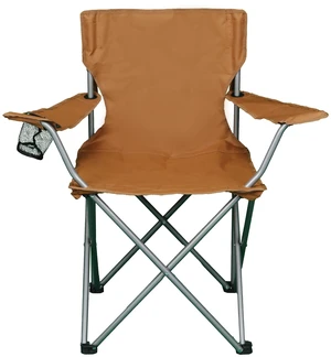 Ozark Trail Folding Quad Camp Chair with Cup Holder, Brown Ozark Trail Folding Quad Camp Chair with Cup Holder, Brown