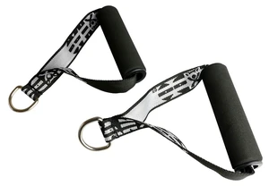 CanDo Resistance Band Exercise Handle with D-Ring, Pair CanDo Resistance Band Exercise Handle with D-Ring, Pair