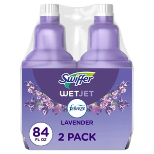 Swiffer Wet Jet Solution Refill, Lavender, 2 x 42.2 fl oz Swiffer Wet Jet Solution Refill, Lavender, 2 x 42.2 fl oz
