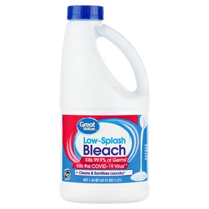 Great Value Low Splash Bleach, 43fl oz Great Value Low Splash Bleach, 43fl oz