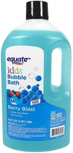 Equate Kids Bubble Bath Berry Blast 64 Fl Oz Equate Kids Bubble Bath Berry Blast 64 Fl Oz