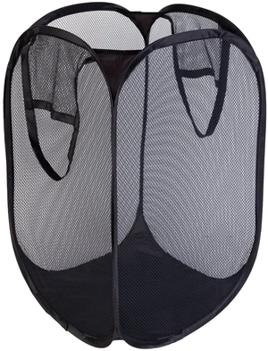 Mainstays Pop-Up Spiral Polyester Laundry Hamper, Rich Black, Adult Mainstays Pop-Up Spiral Polyester Laundry Hamper, Rich Black, Adult