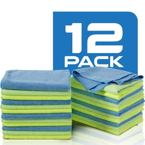 Zwipes Microfiber Cleaning Cloths, Multicolor, 12 Pack Zwipes Microfiber Cleaning Cloths, Multicolor, 12 Pack