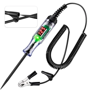 WINAMOO 3-48V LED Digital Voltage Display Automotive Test Light with Voltmeter & Dual Color Polarity Indicator, Stainless Probe for Car/Truck/SUV WINAMOO 3-48V LED Digital Voltage Display Automotive Test Light with Voltmeter & Dual Color Polarity Indicator, Stainless Probe for Car/Truck/SUV