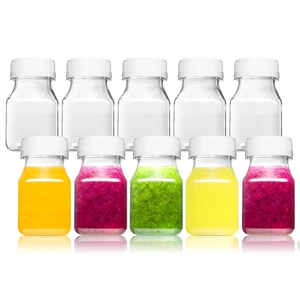 Norcalway 10pcs 2oz Plastic Shot Bottles with Caps - Ginger Shot, Freezer Safe, Leak Proof, BPA Free, Food Grade Norcalway 10pcs 2oz Plastic Shot Bottles with Caps - Ginger Shot, Freezer Safe, Leak Proof, BPA Free, Food Grade