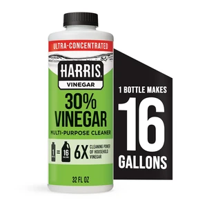 Harris 30% Vinegar Concentrate Multi-Purpose Cleaner Unscented 32 Fl Oz Harris 30% Vinegar Concentrate Multi-Purpose Cleaner Unscented 32 Fl Oz