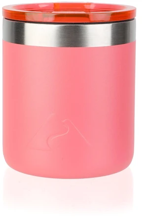 Ozark Trail 10oz Stainless Steel Ceramic Lined Lowball Tumbler with Magnetic Tritan Transparent Slider Lid, Coral Ozark Trail 10oz Stainless Steel Ceramic Lined Lowball Tumbler with Magnetic Tritan Transparent Slider Lid, Coral