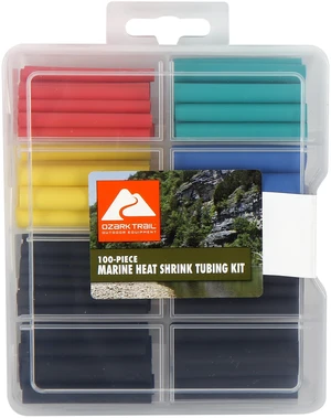 Ozark Trail 100-Piece 3:1 Adhesive-Lined Dual-Wall Marine Heat Shrink Tubing Kit Ozark Trail 100-Piece 3:1 Adhesive-Lined Dual-Wall Marine Heat Shrink Tubing Kit