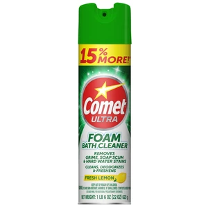 Comet Foam Bathroom Cleaner, 22oz, Lemon Fresh Scent Comet Foam Bathroom Cleaner, 22oz, Lemon Fresh Scent