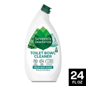 Seventh Generation Toilet Bowl Cleaner without Chlorine Bleach, Ammonia Free, Fresh Mint, 24 fl oz Seventh Generation Toilet Bowl Cleaner without Chlorine Bleach, Ammonia Free, Fresh Mint, 24 fl oz