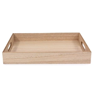 Hello Hobby Wooden Decor Tray With Handles, Customizable Hello Hobby Wooden Decor Tray With Handles, Customizable